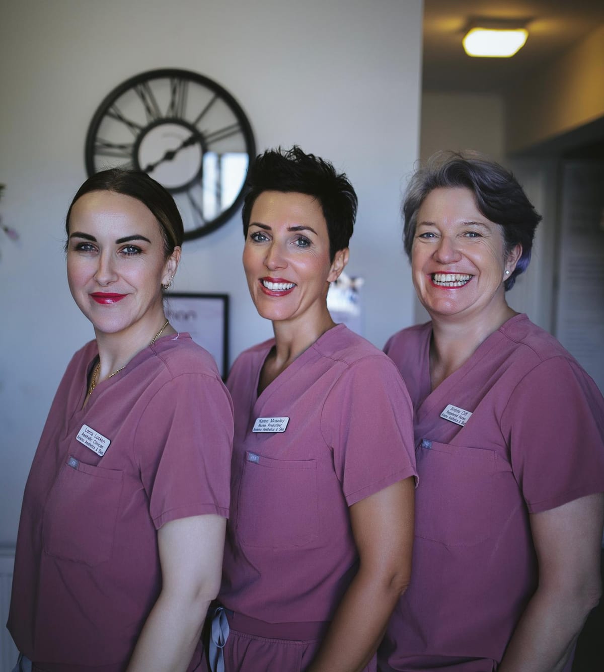 Lorna, Karen and Andrea, the team at Avismo Aesthetics and Skin, 28 Edison Road, St Ives
