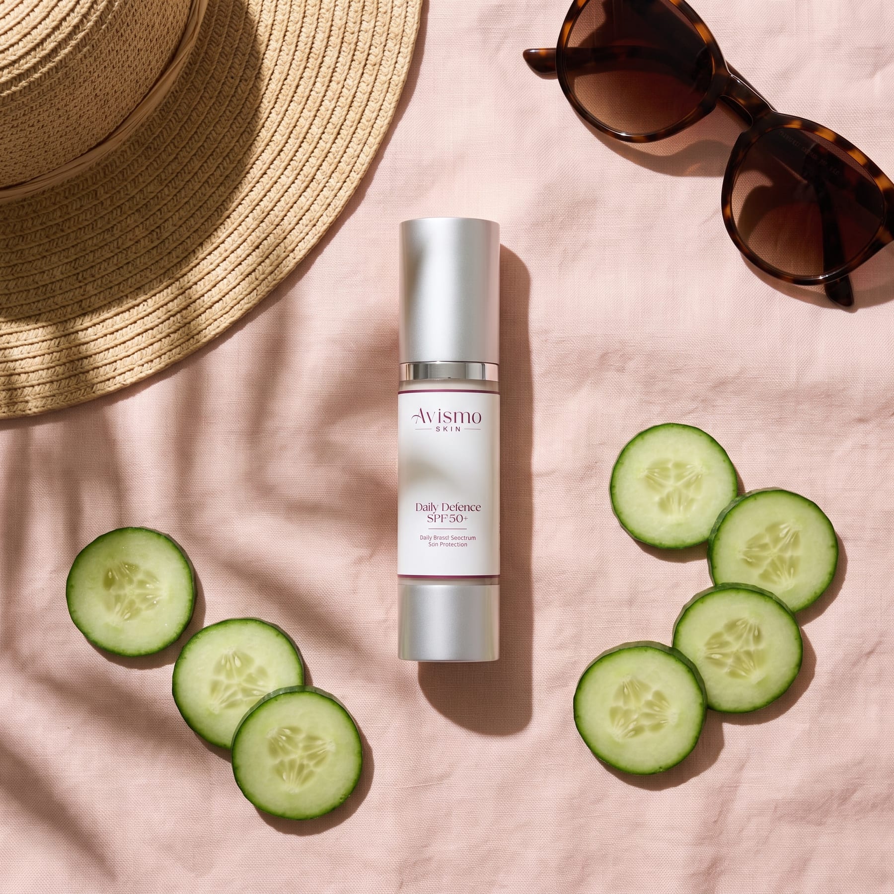 Daily Defence SPF50+ with its key ingredients