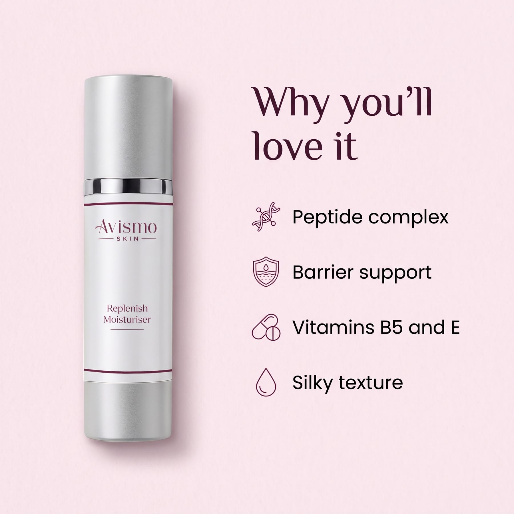 Why you'll love Replenish Moisturiser